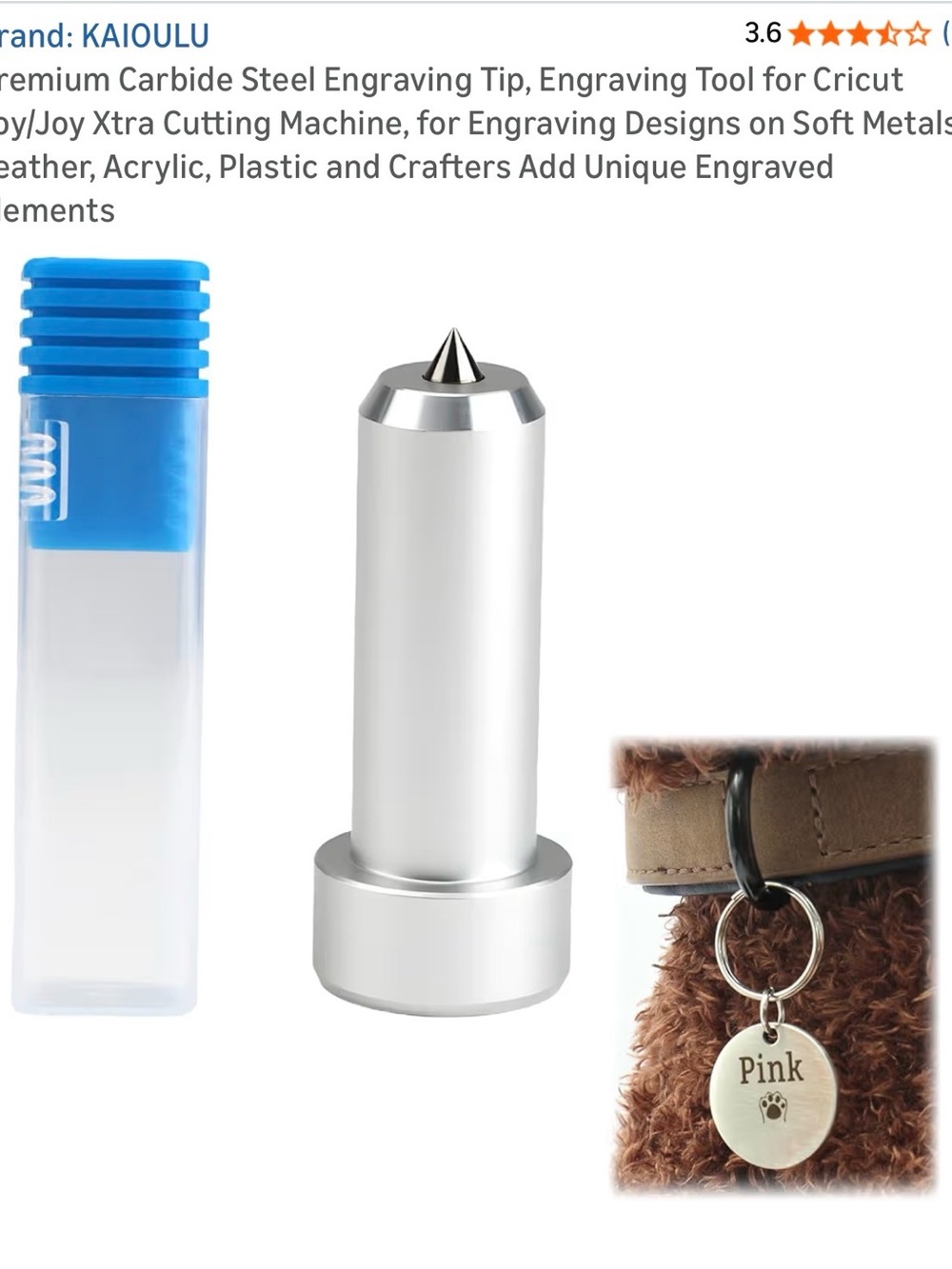 Silver Engraving Tip for Cricut - Silver